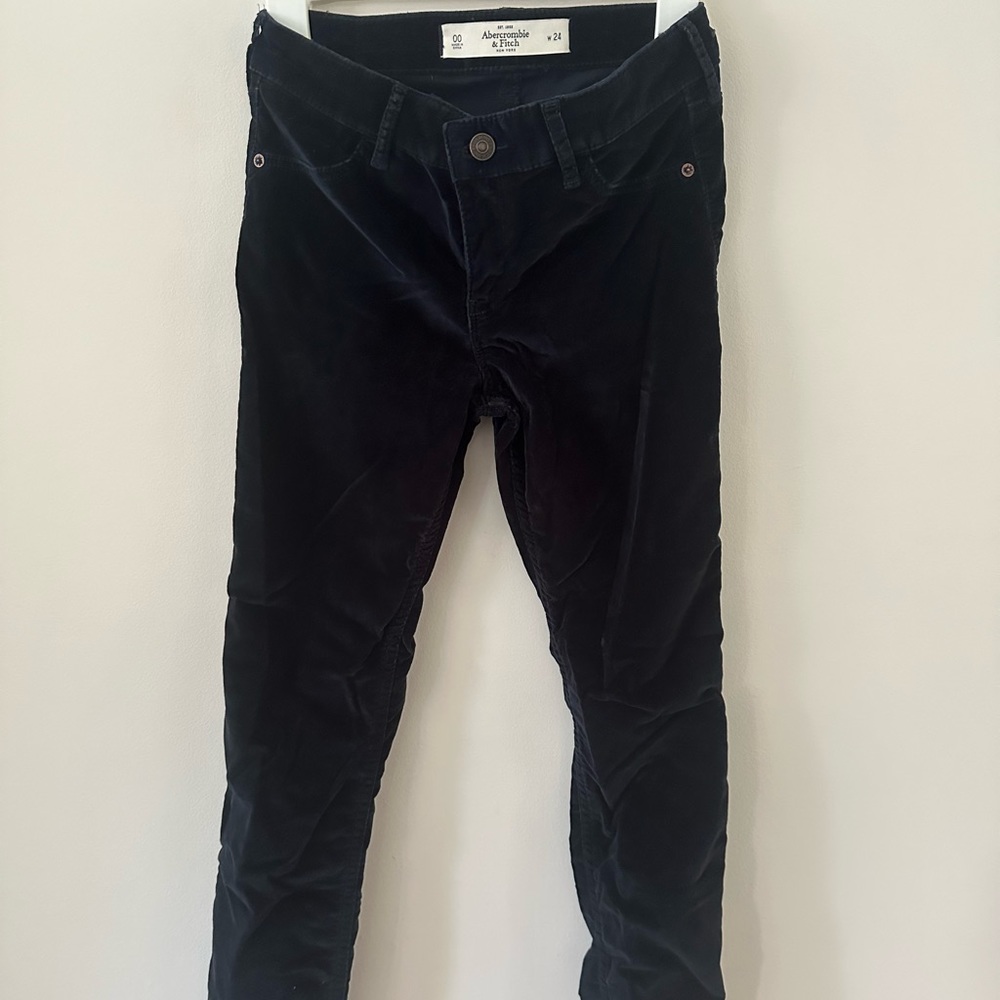 Abercrombie & Fitch Velvet Black Pants